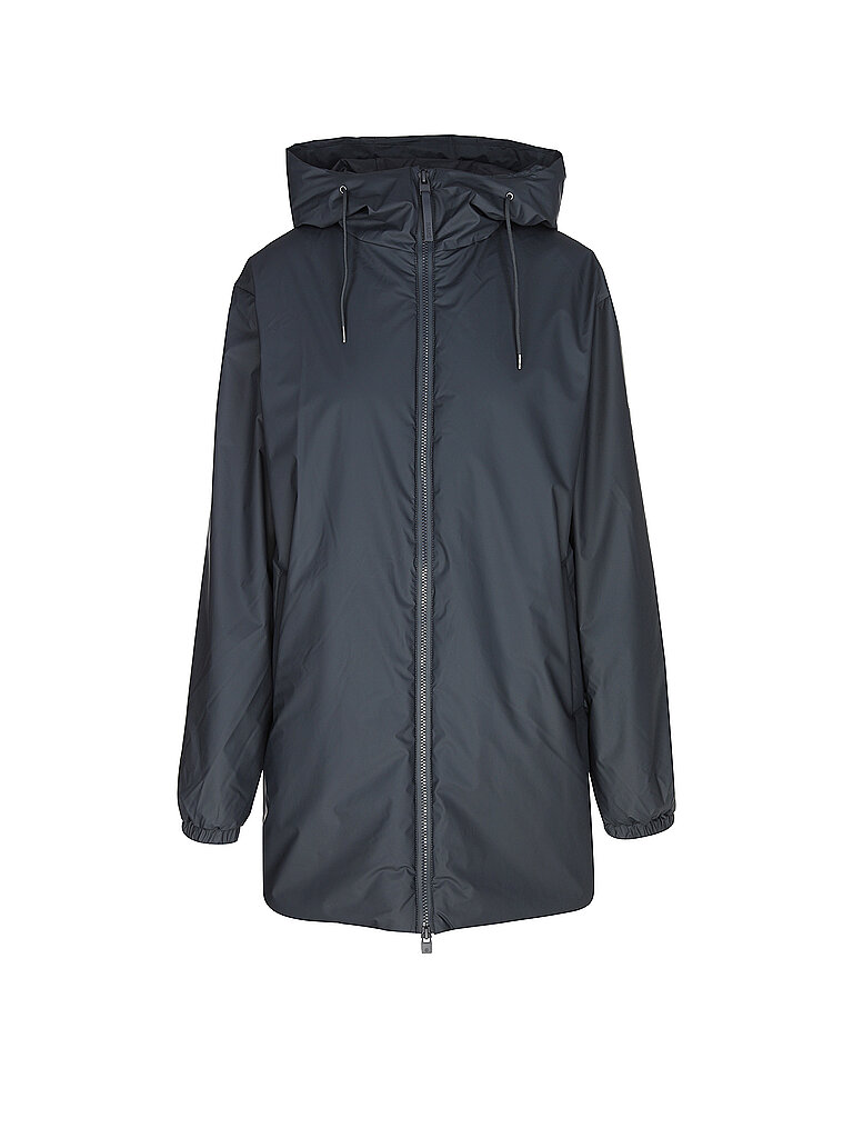 RAINS Jacke LOHJA LONG INSULTED JACKET dunkelblau | XS von Rains