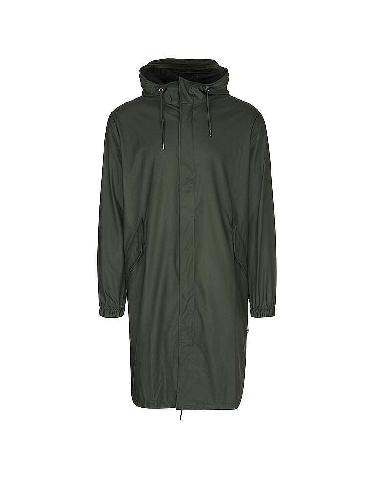 RAINS Parka - Regenjacke dunkelgrün | L von Rains