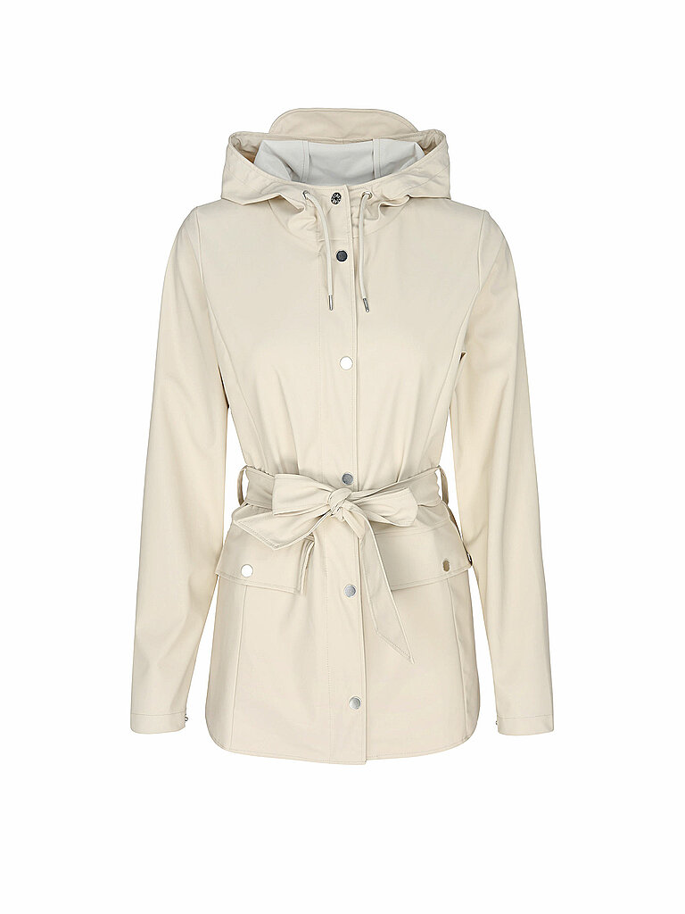 RAINS Regenjacke CURVE JACKET W3 beige | L von Rains