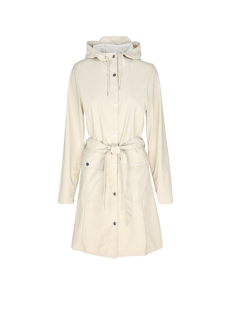 RAINS Regenjacke CURVE W JACKET  beige | L von Rains