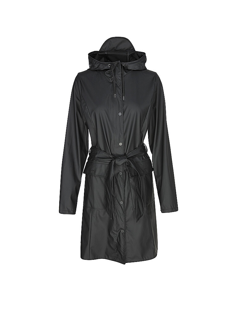 RAINS Regenjacke CURVE W JACKET  schwarz | M von Rains