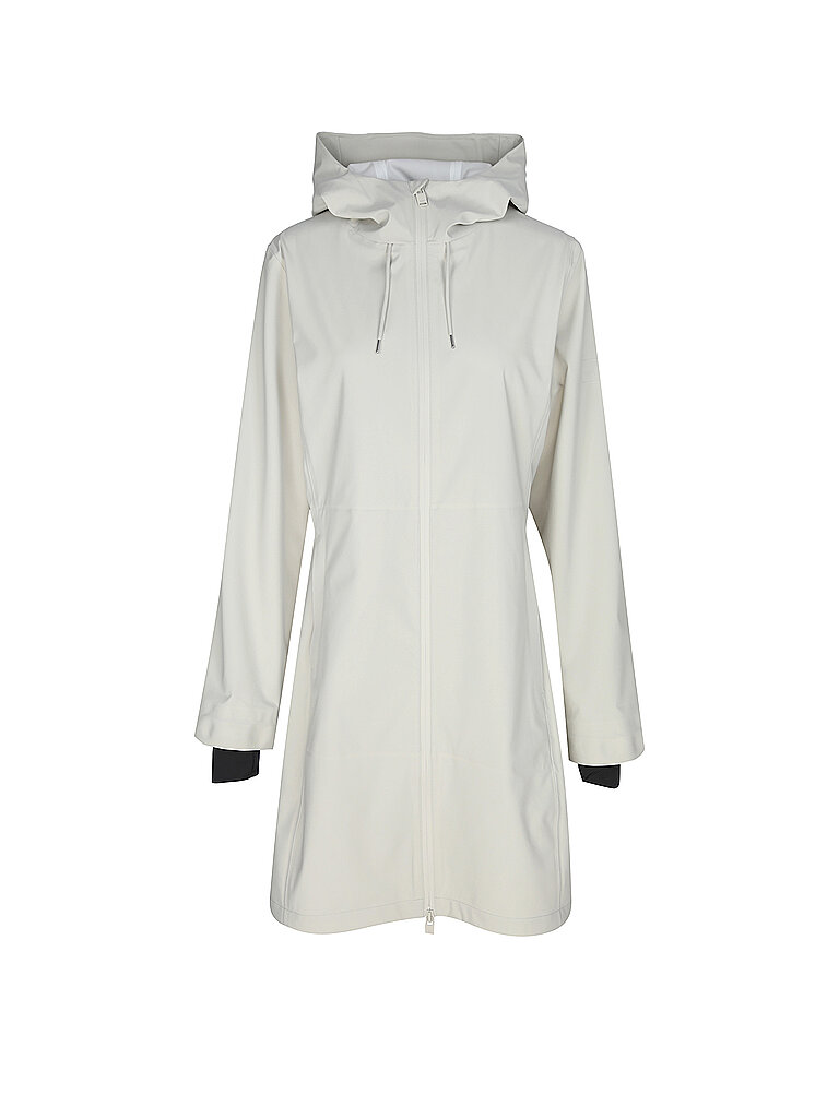 RAINS Regenjacke SUVA HARDSHELL LONG beige | L von Rains