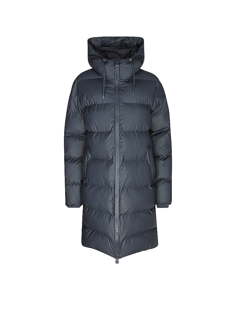 RAINS Steppmantel ALTA LONGER PUFFER JACKET dunkelblau | XS von Rains