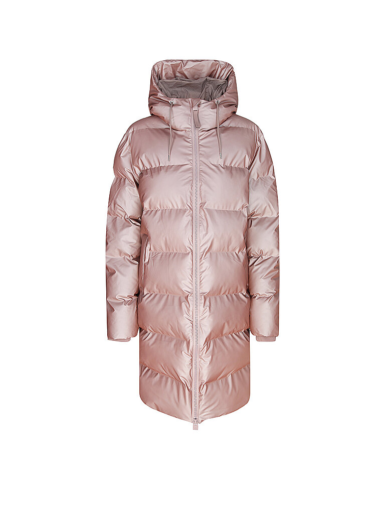 RAINS Steppmantel ALTA LONGER PUFFER JACKET rosa | L von Rains