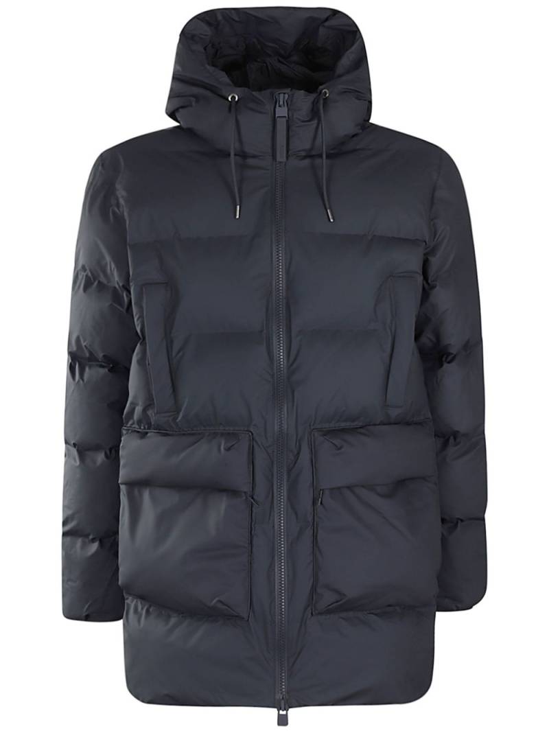 Rains Alta hooded jacket - Blue von Rains