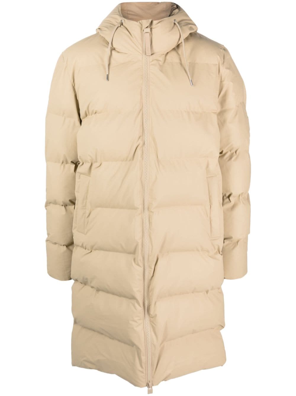 Rains Alta hooded padded coat - Neutrals von Rains