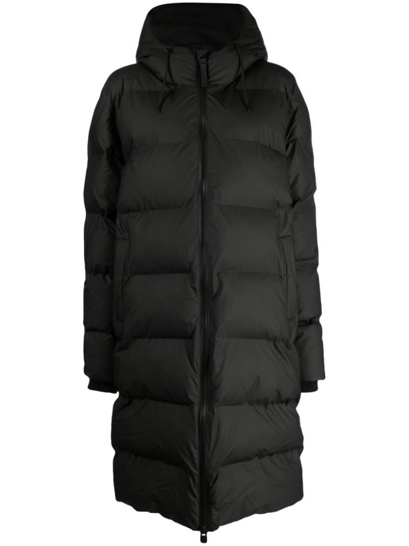 Rains Alta quilted padded coat - Black von Rains