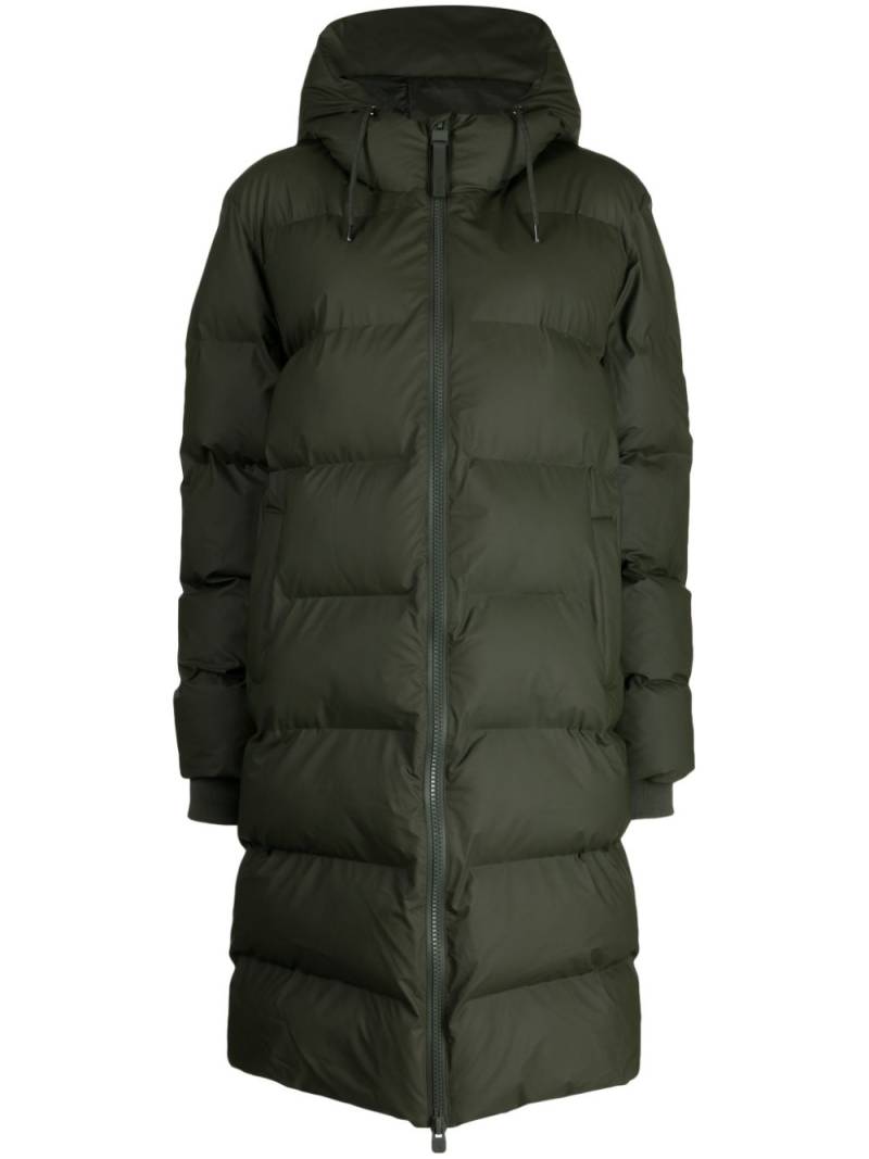 Rains Alta quilted padded coat - Green von Rains