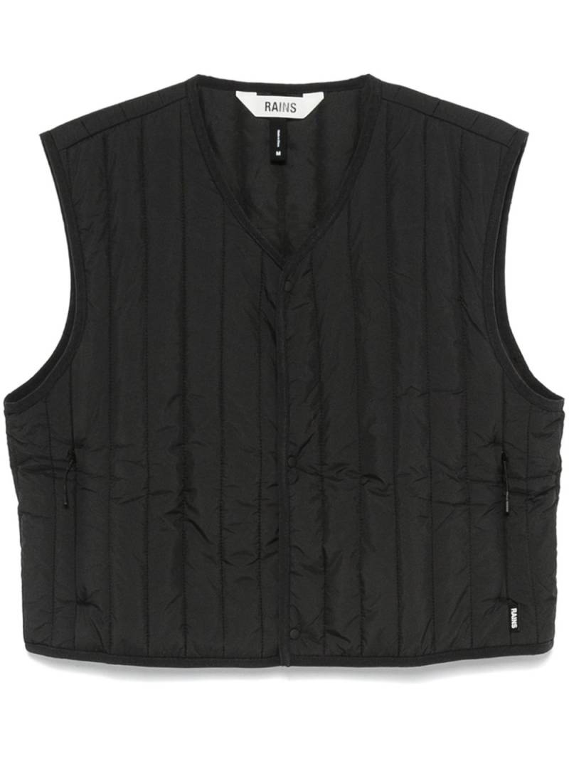 Rains Banja gilet - Black von Rains