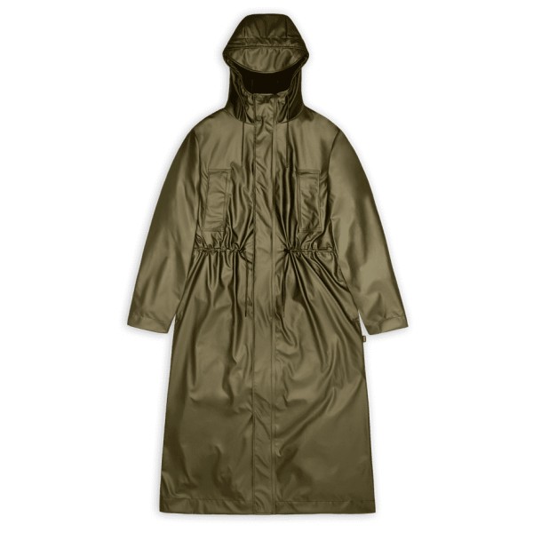 Rains - Bold Longest Jacket W3 - Regenjacke Gr XS oliv von Rains