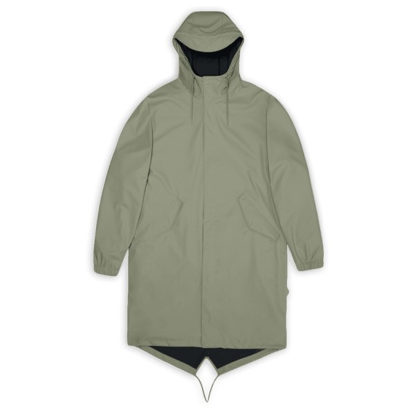 Rains - Fishtail Parka W3 - Regenjacke Gr L oliv von Rains