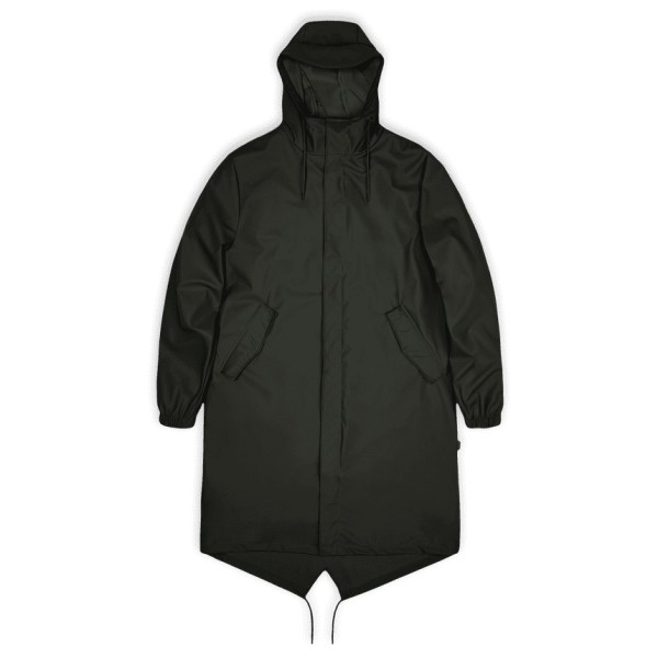 Rains - Fishtail Parka W3 - Regenjacke Gr L schwarz von Rains