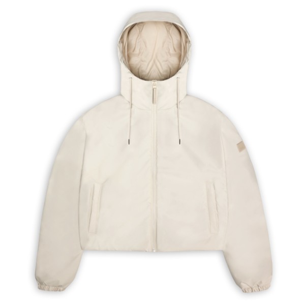 Rains - Lohja Short Insulated Jacket W3T1 - Regenjacke Gr L beige/weiß von Rains