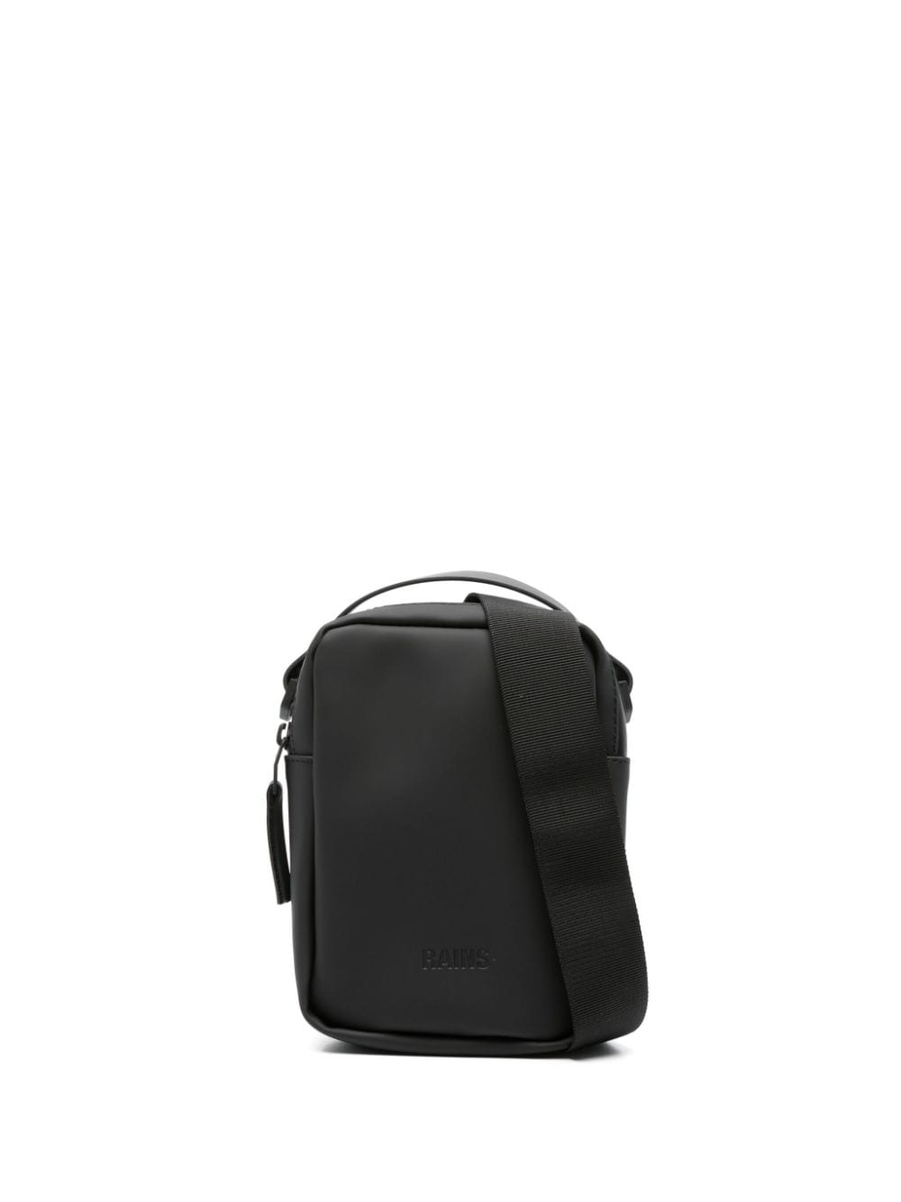 Rains Reporter logo-debossed messenger bag - Black von Rains