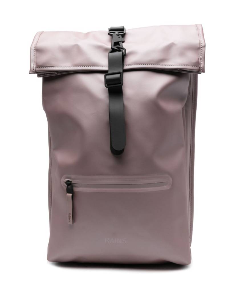 Rains Rolltop Rucksack backpack - Pink von Rains