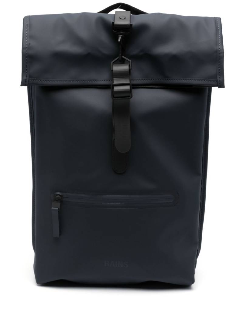 Rains Rolltop logo-debossed backpack - Blue von Rains