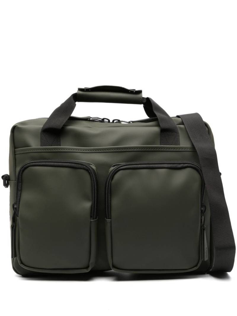 Rains Texel Tech logo-detail laptop bag - Green von Rains