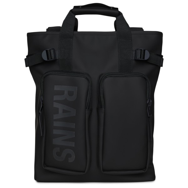 Rains - Texel Tote Backpack W3 17 - Reisetasche Gr 17 l schwarz von Rains