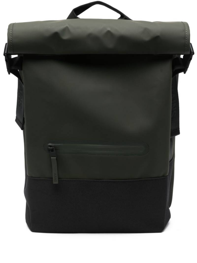 Rains Trail Rolltop colour-block backpack - Green von Rains