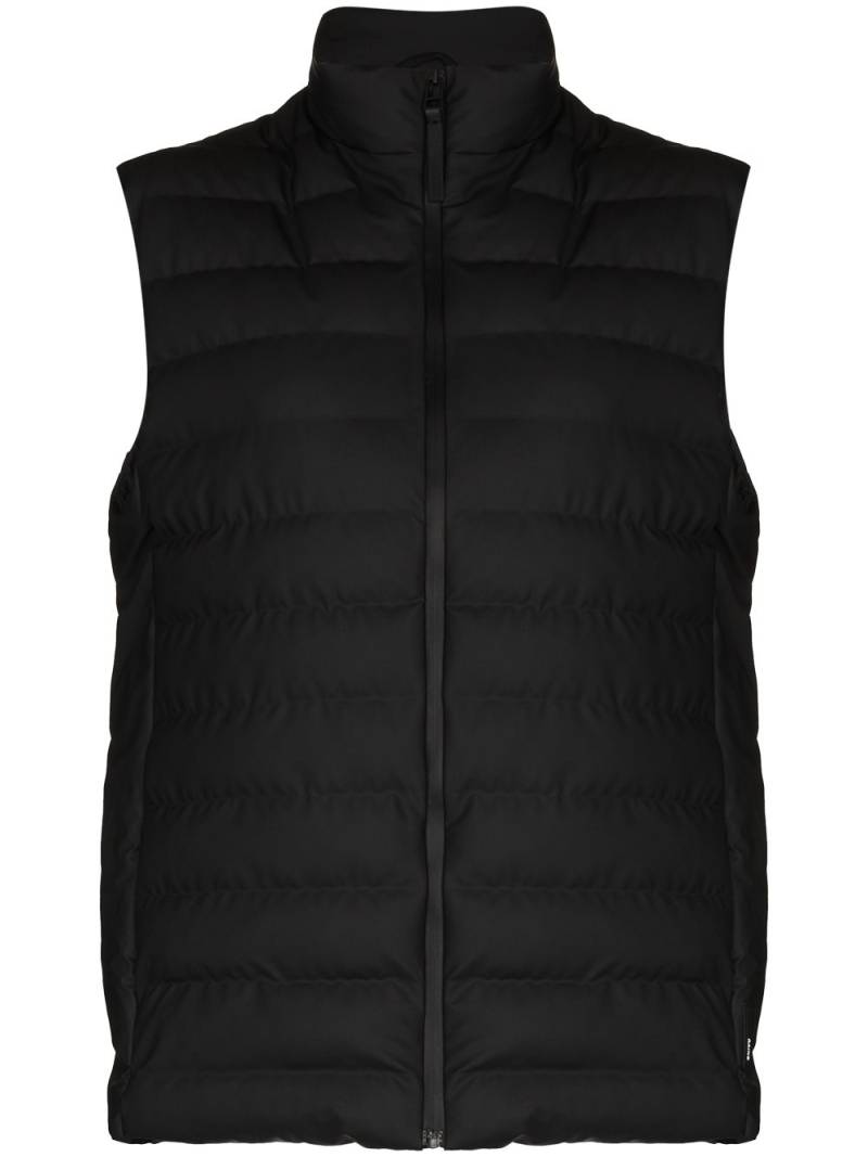 Rains Trekker quilted gilet - Black von Rains