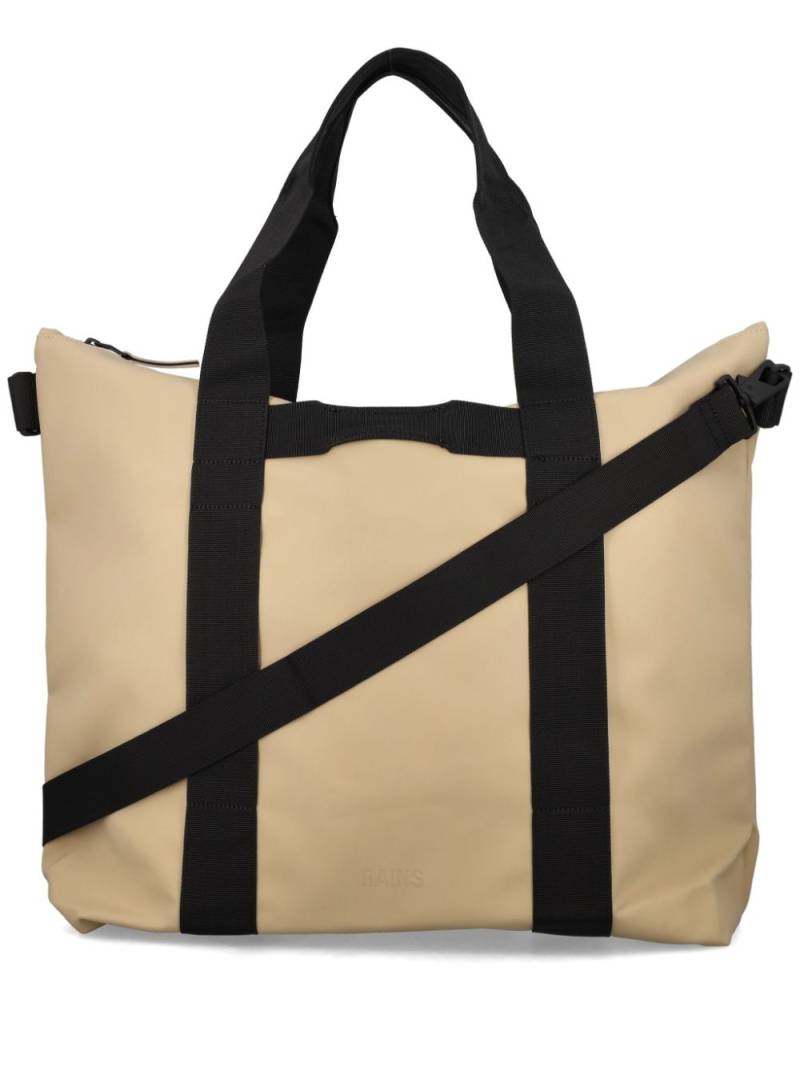 Rains W3 contrasting-trim tote bag - Neutrals von Rains