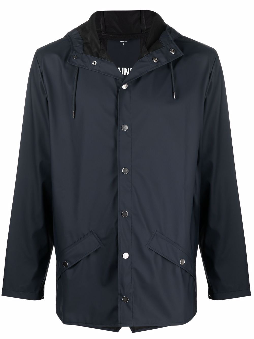 Rains drawstring-hood bomber jacket - Blue von Rains