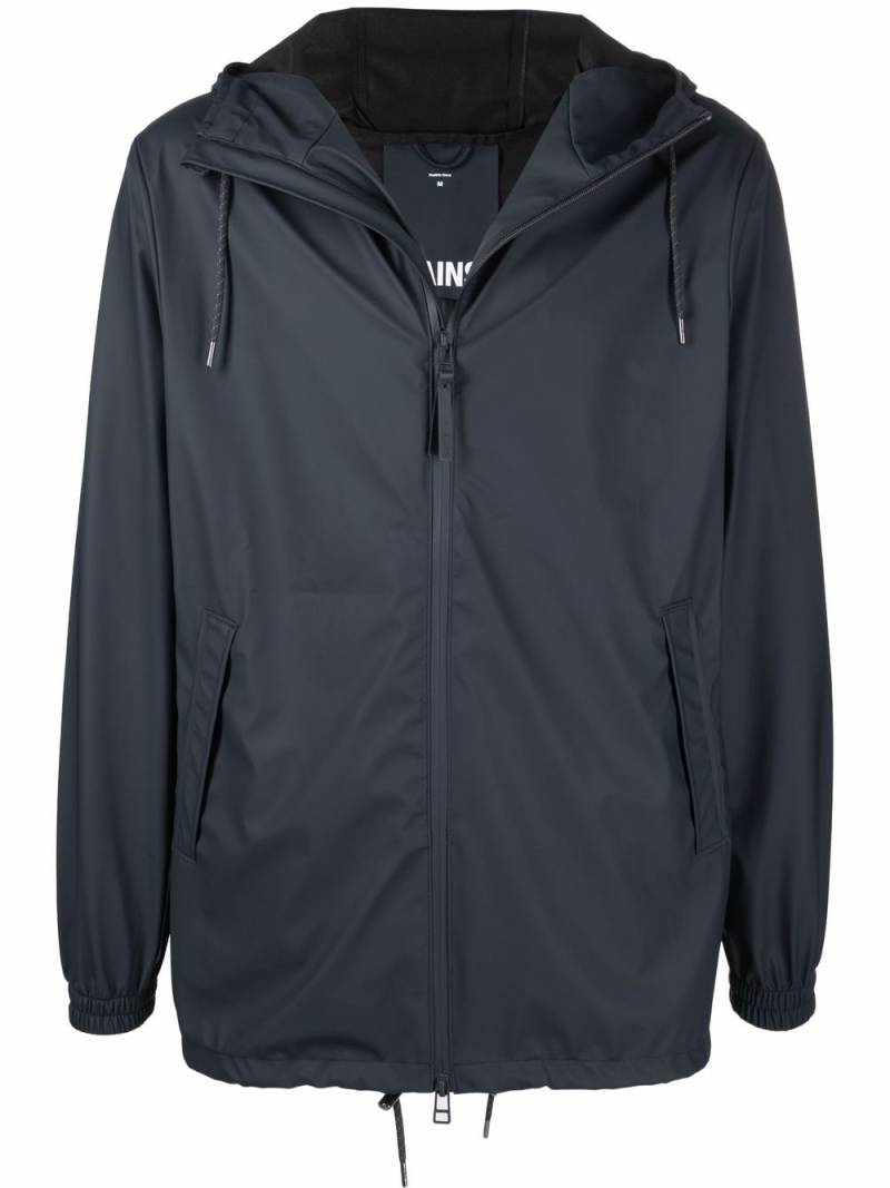 Rains drawstring hooded jacket - Blue von Rains