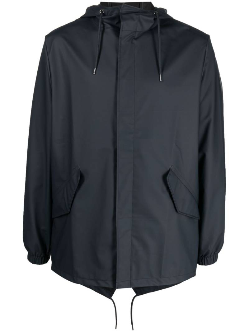 Rains drawstring-hood parka jacket - Blue von Rains