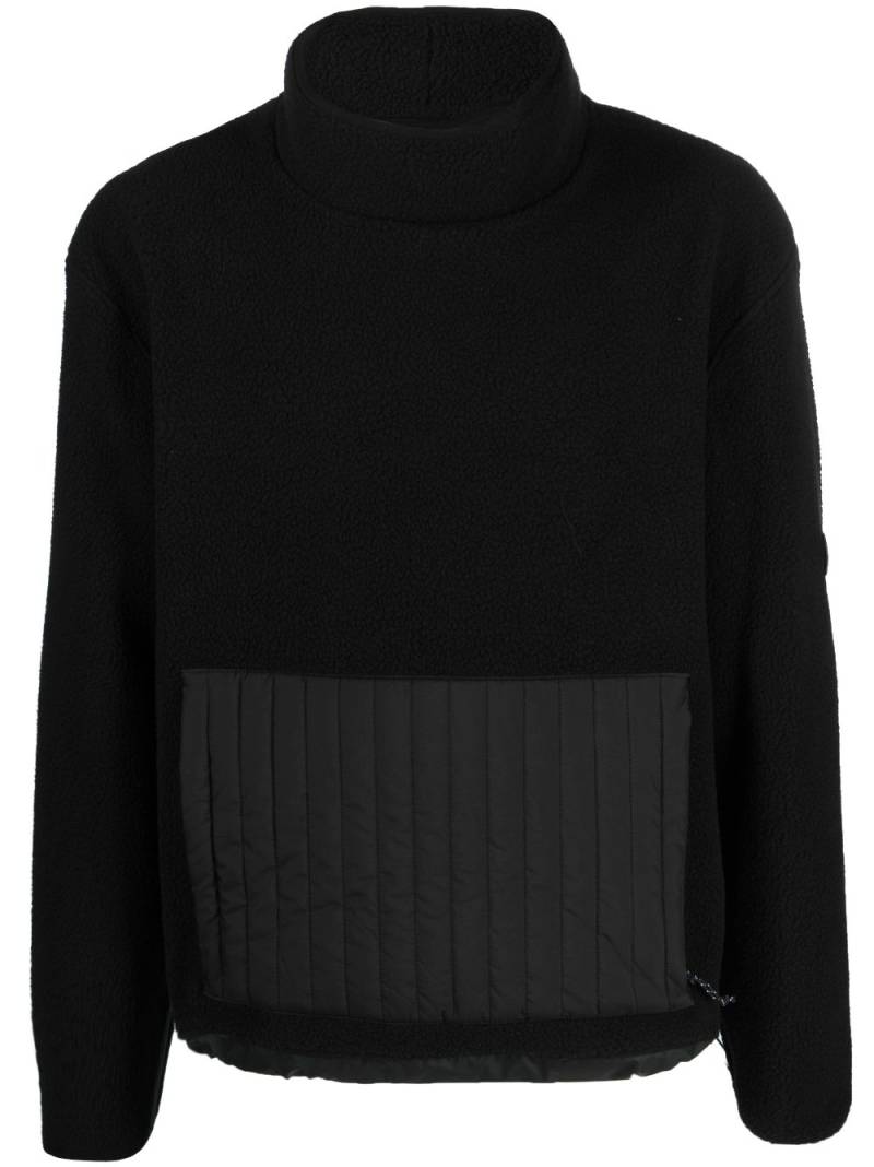 Rains high-neck fleece jumper - Black von Rains