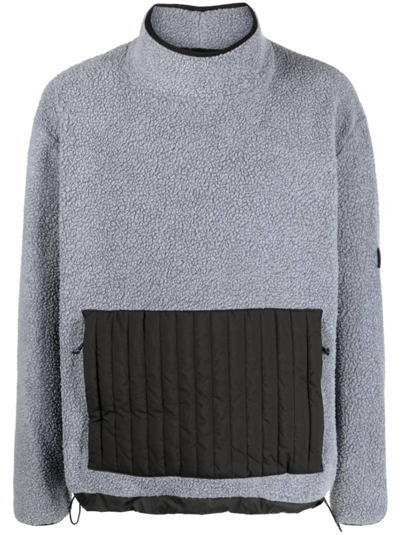 Rains high-neck fleece jumper - Grey von Rains