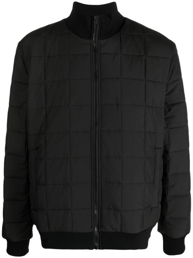 Rains high-neck quilted jacket - Black von Rains