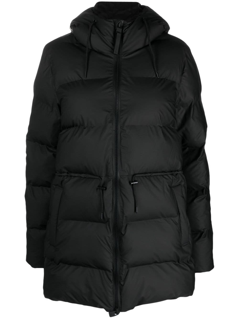 Rains hooded padded coat - Black von Rains