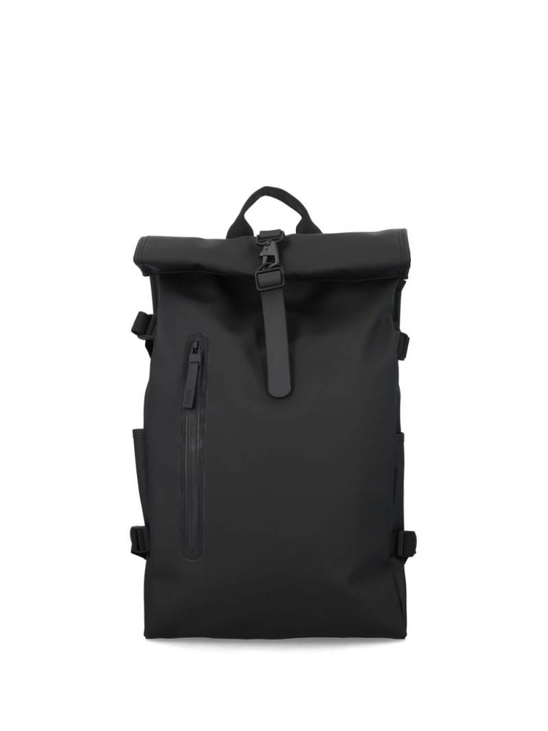 Rains large rolltop backpack - Black von Rains