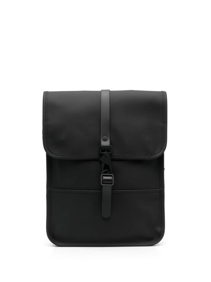 Rains lobster-fastening flap backpack - Black von Rains