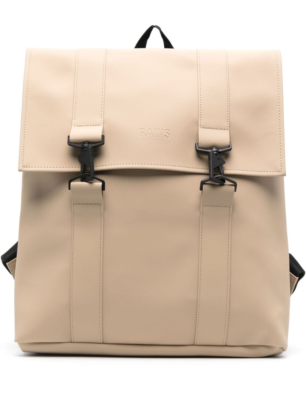 Rains logo-debossed backpack - Neutrals von Rains