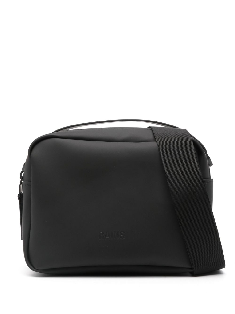 Rains logo-debossed messenger bag - Black von Rains