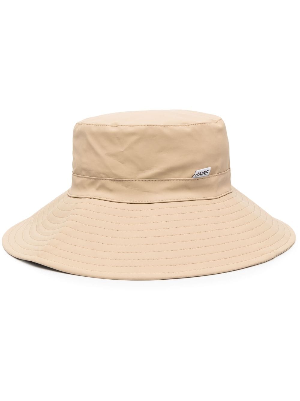 Rains logo-patch bucket hat - Neutrals von Rains