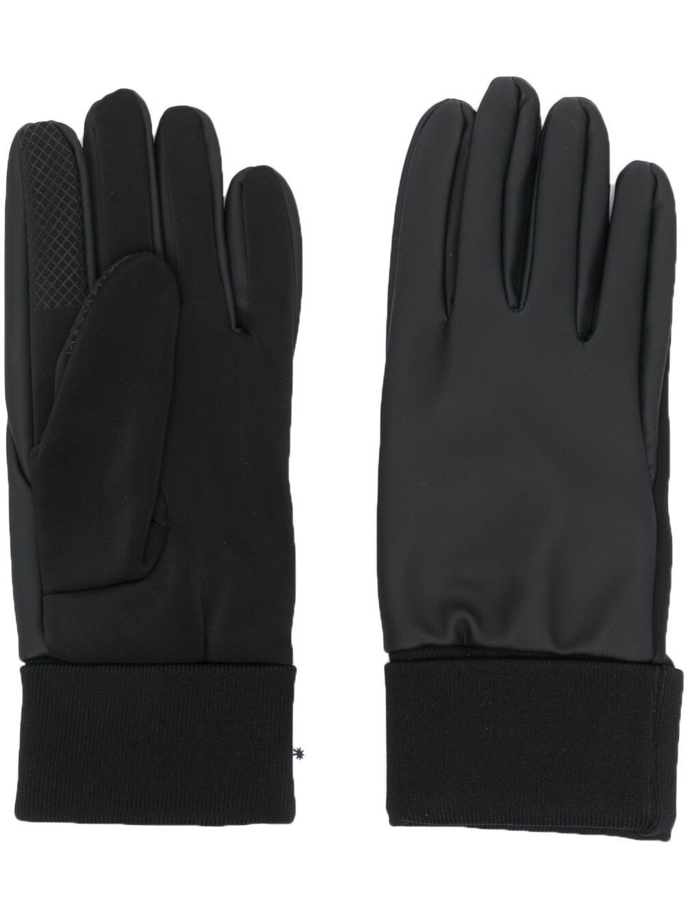 Rains ribbed-detail gloves - Black von Rains