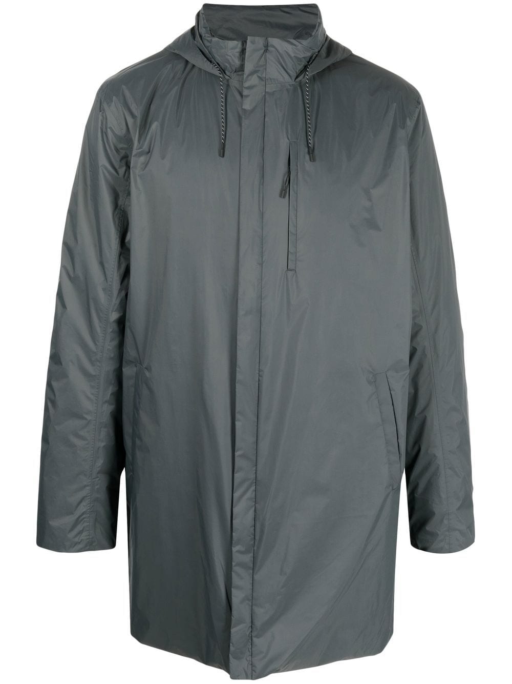 Rains zip-up hooded raincoat - Grey von Rains