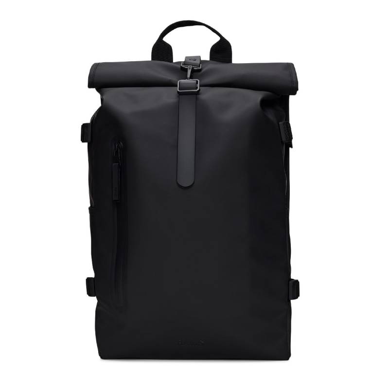 Rolltop Backpack Large W3, Schwarz von Rains