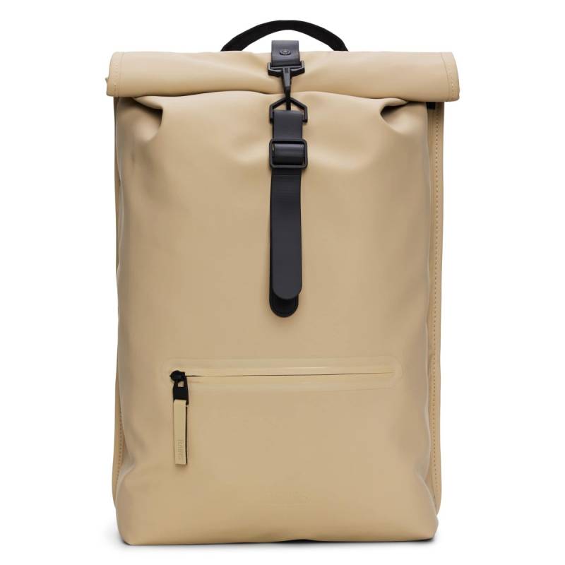 Rolltop Backpack W3, Beige von Rains