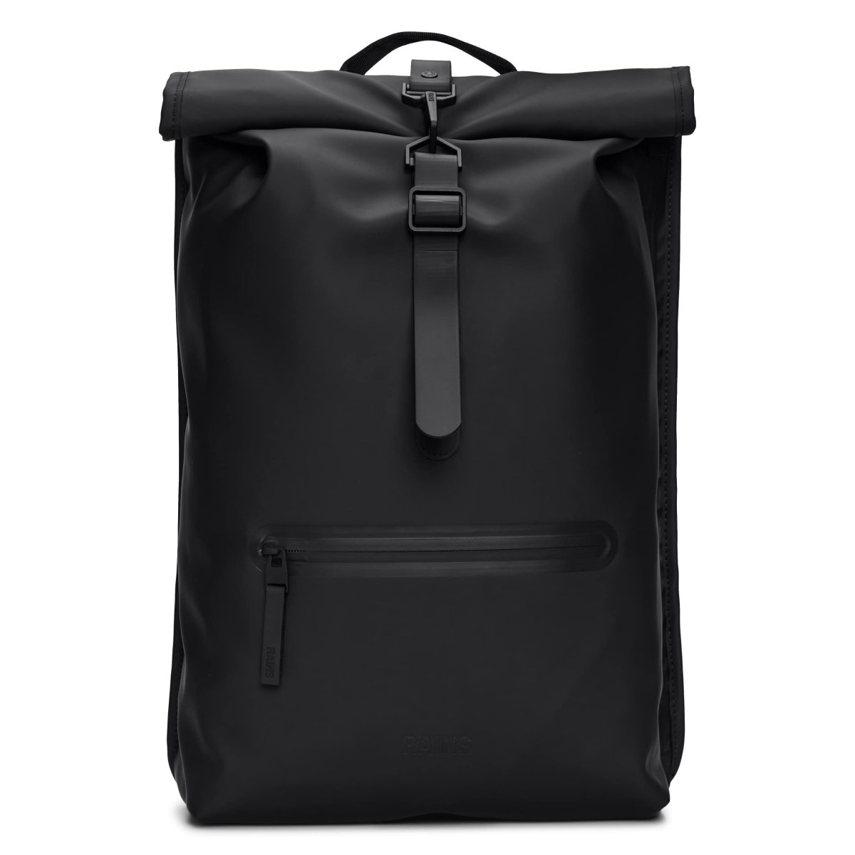 Rolltop Backpack W3, Schwarz von Rains