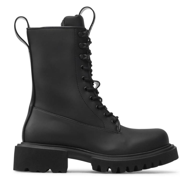 Schnürstiefeletten Rains Show Combat Boot 22600 Schwarz von Rains