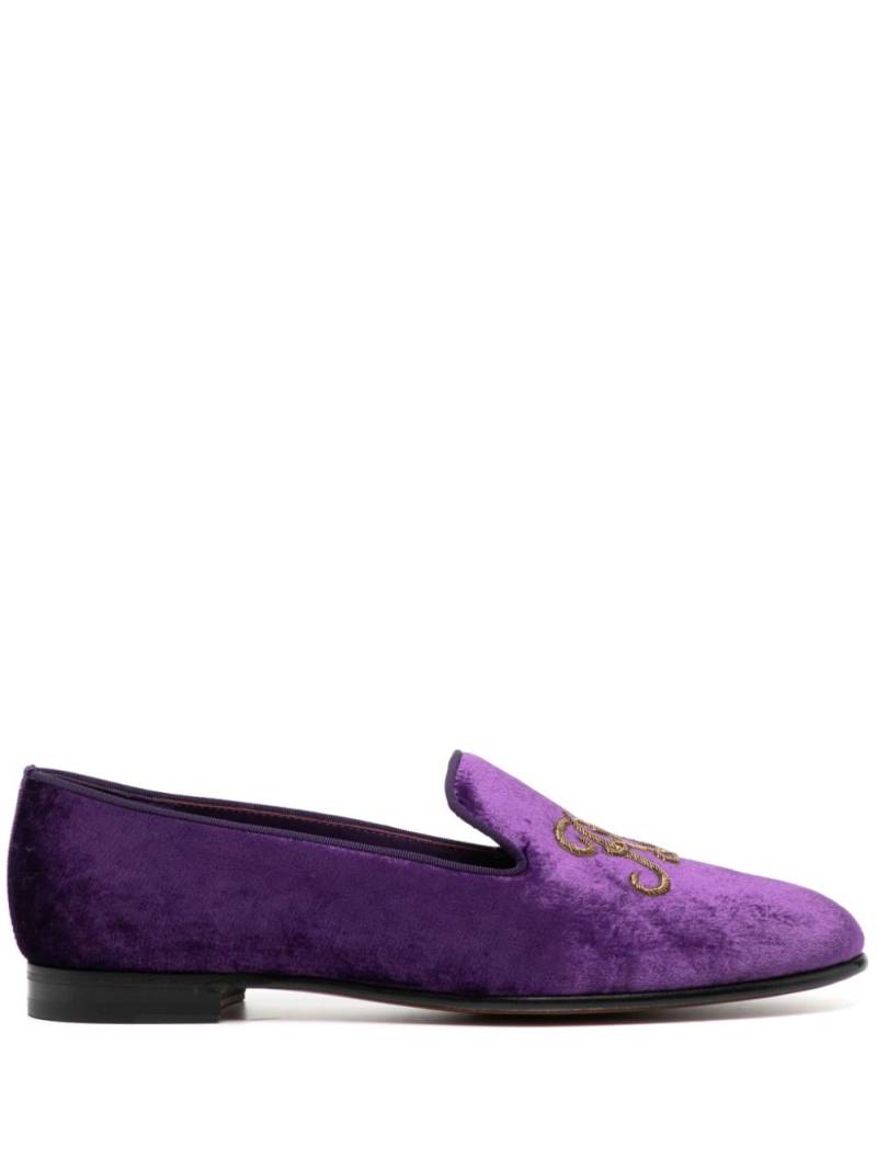 Ralph Lauren Collection Alonzo velvet-finish loafers - Purple von Ralph Lauren Collection