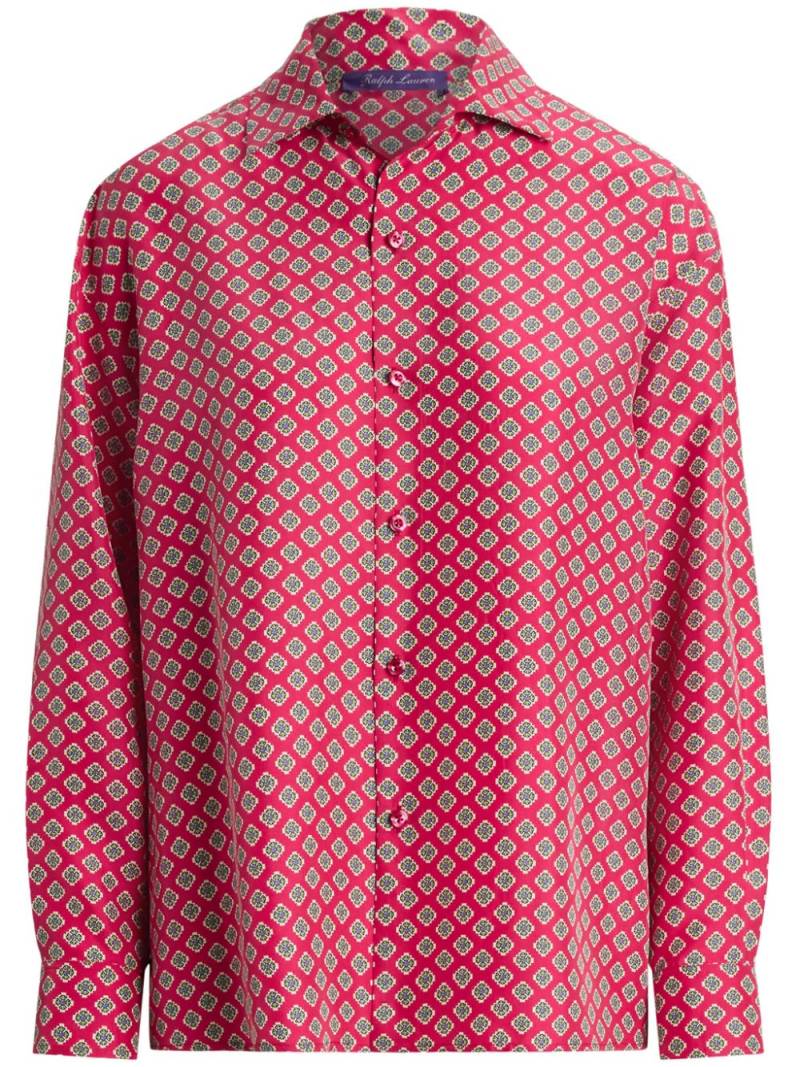 Ralph Lauren Collection Cagney printed silk blouse - Pink von Ralph Lauren Collection