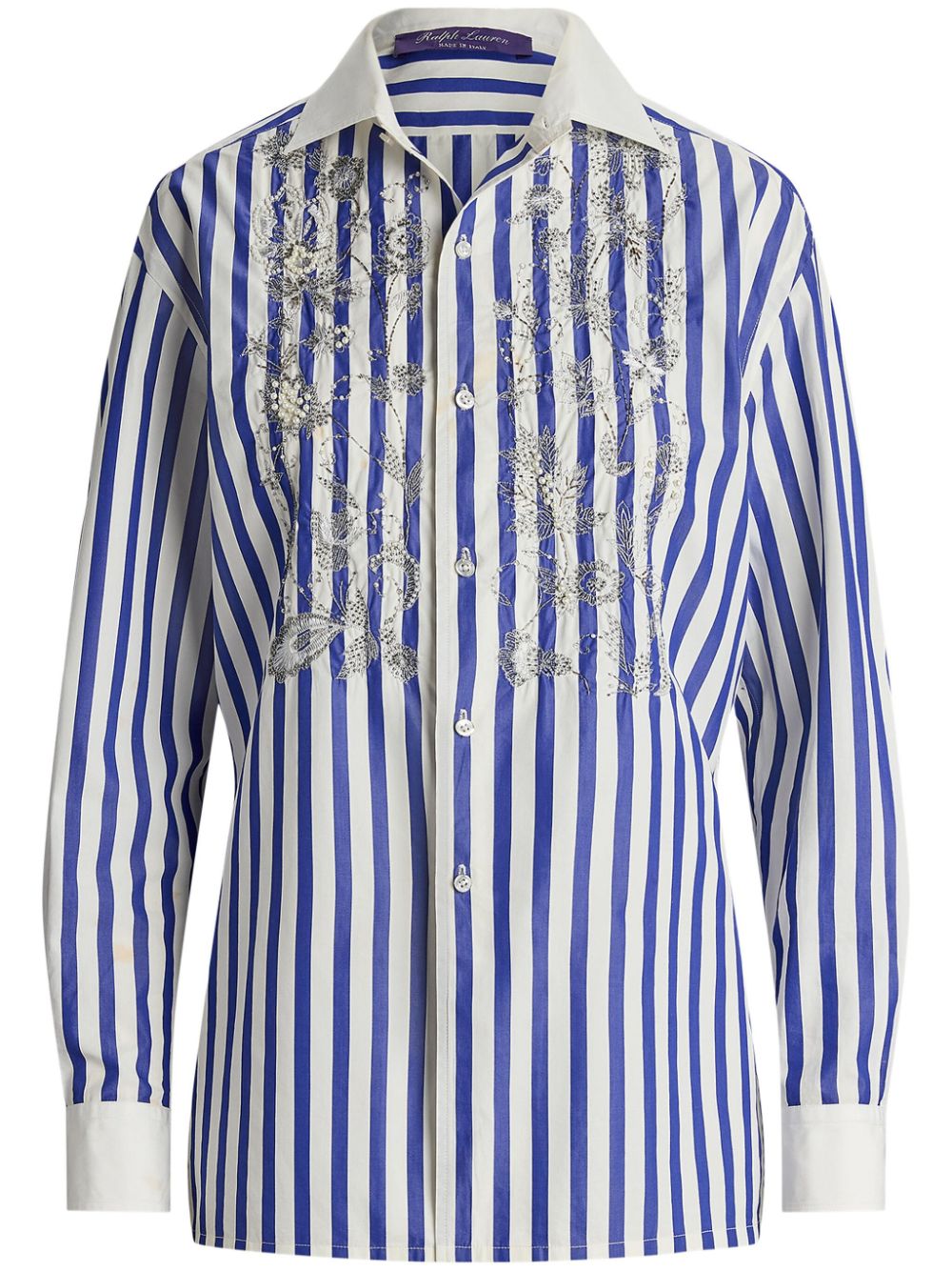 Ralph Lauren Collection Capri embellished cotton shirt - Blue von Ralph Lauren Collection