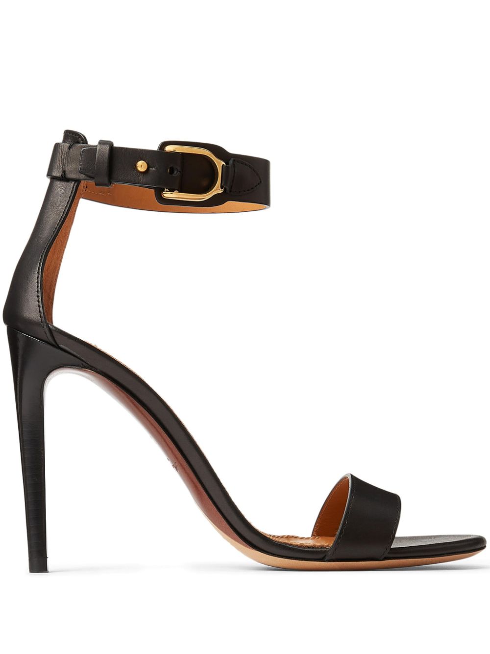 Ralph Lauren Collection Colson 100mm sandals - Black von Ralph Lauren Collection