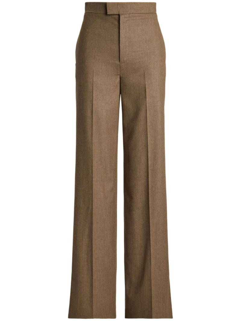 Ralph Lauren Collection Dean washed flannel trousers - Brown von Ralph Lauren Collection