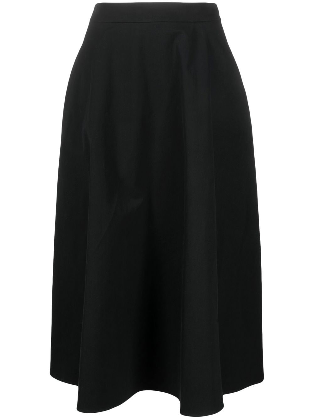 Ralph Lauren Collection Erica A-line midi skirt - Black von Ralph Lauren Collection