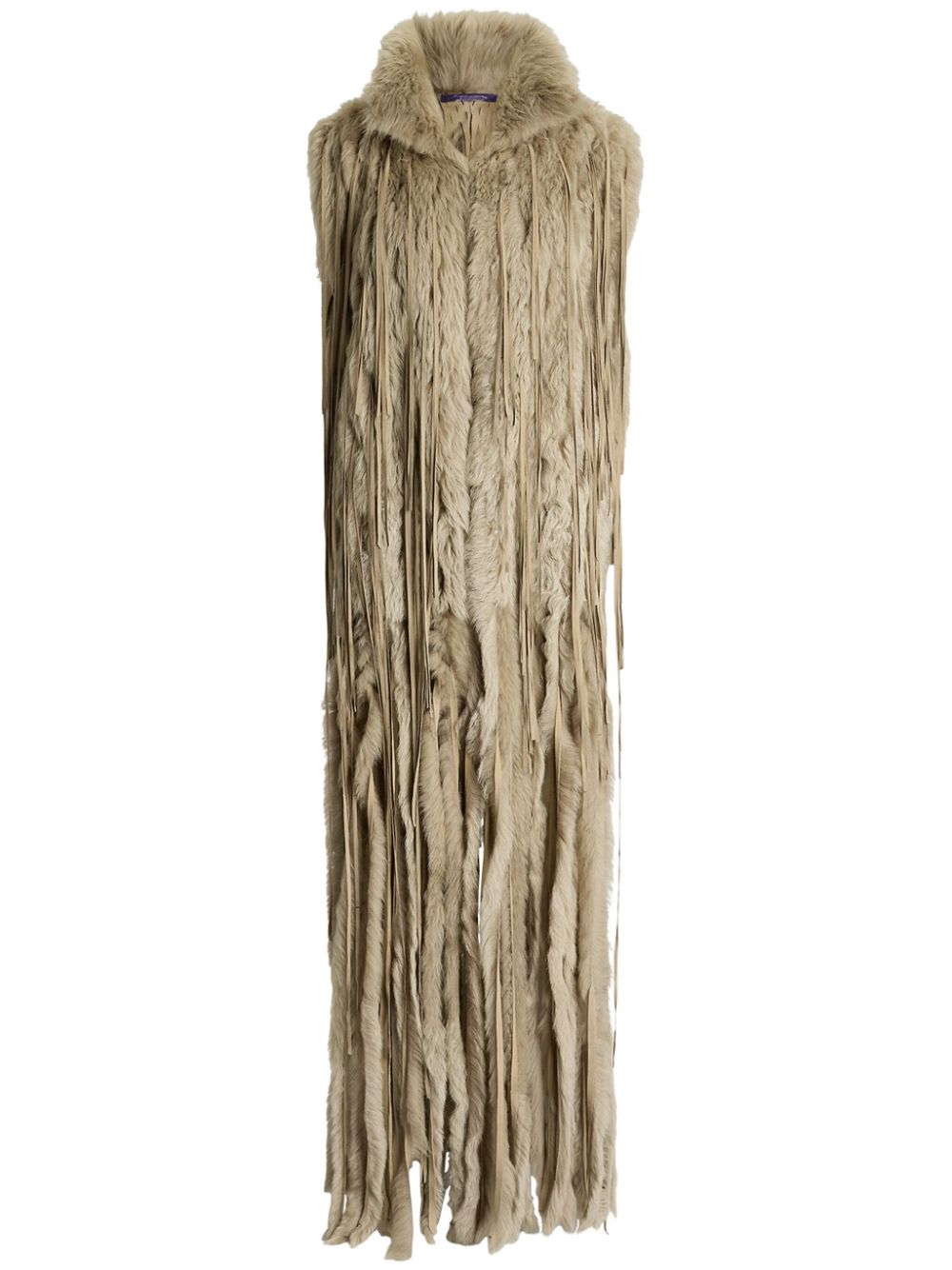 Ralph Lauren Collection Jaquelin fringed-hem shearling vest - Green von Ralph Lauren Collection